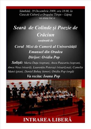 Concert de colinde in Targu Lapus