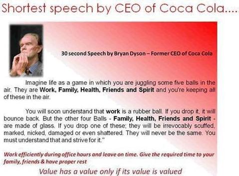 Discurs despre Viata – CEO Coca-Cola Bryan Dyson - Comentarii: 0