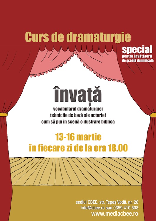 Curs de dramaturgie pentru învăţătorii de şcoală duminicală - Comentarii: 1