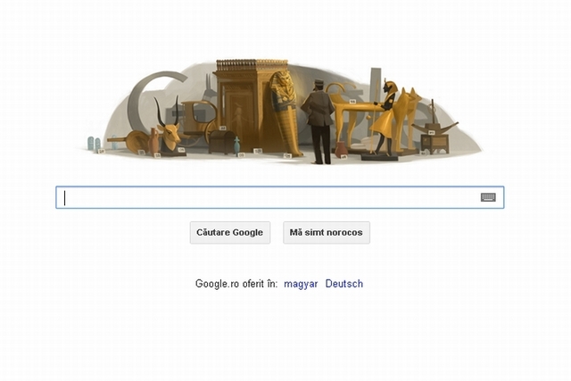 HOWARD CARTER, cel mai cunoscut egiptolog, omagiat de GOOGLE printr-un logo special - Comentarii: 0 HOWARD CARTER, cel mai cunoscut egiptolog, omagiat de GOOGLE printr-un logo special - Comentarii: 0